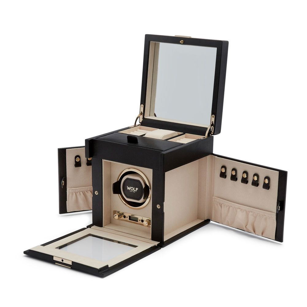 WOLF Palermo Single Watch Winder Black 213702