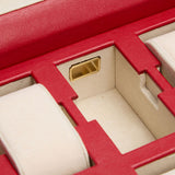 WOLF Palermo 6 Piece Watch Box Red 213872