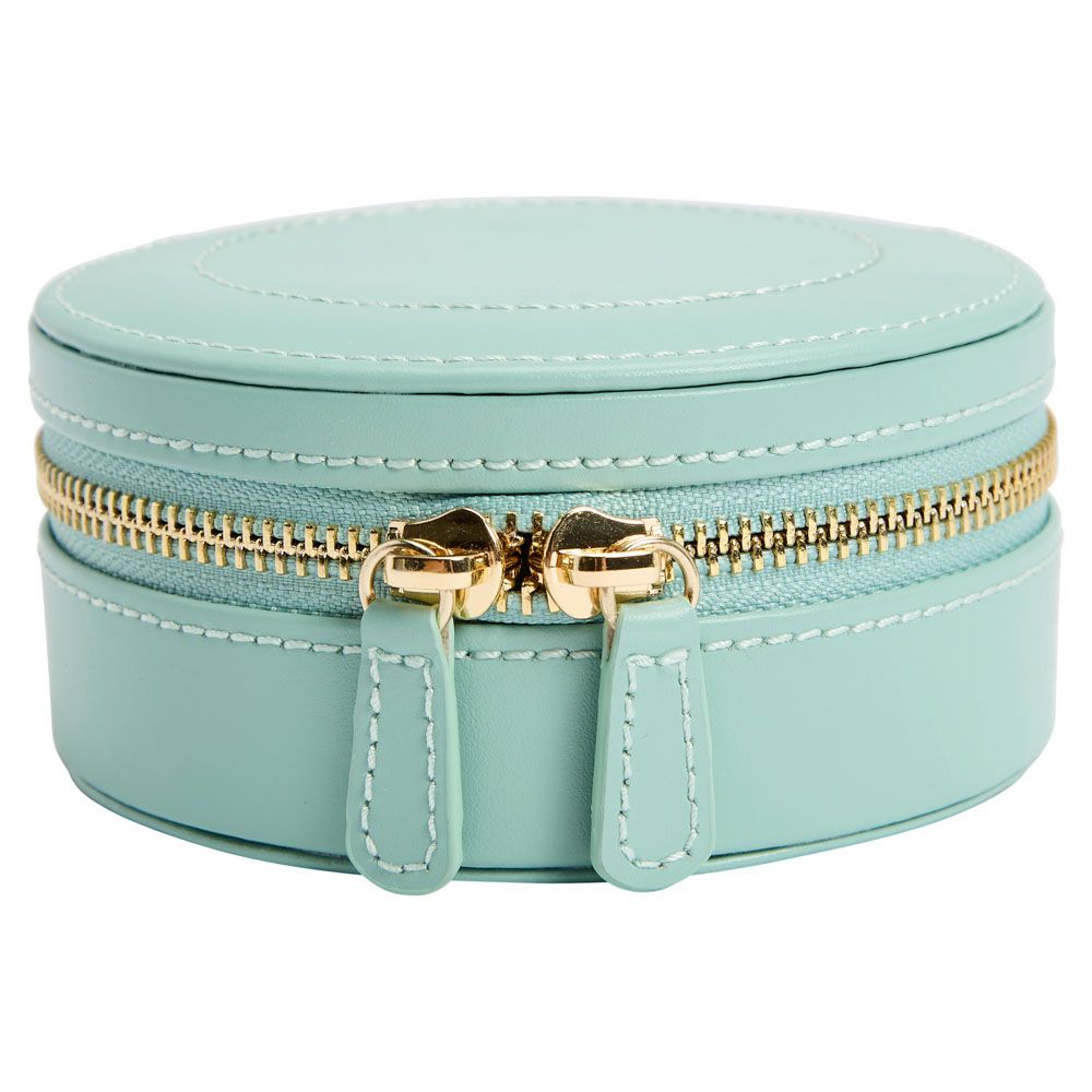 WOLF Sophia Jade Round Zip Jewelry Case 392330