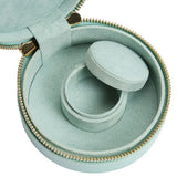 WOLF Sophia Jade Round Zip Jewelry Case 392330