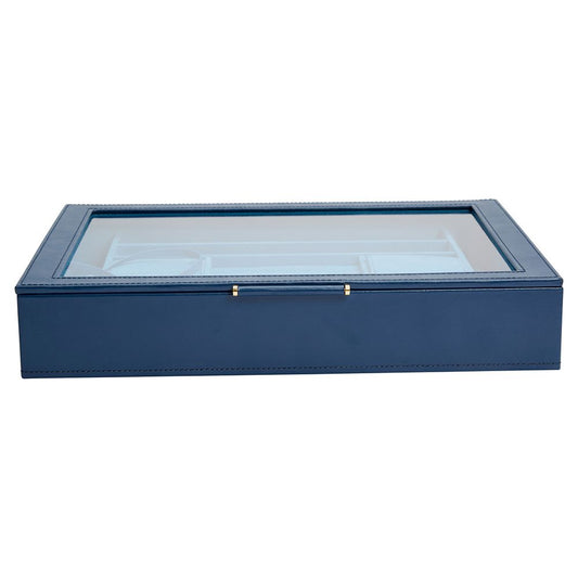 WOLF Sophia Indigo Jewelry Box With Window 392417