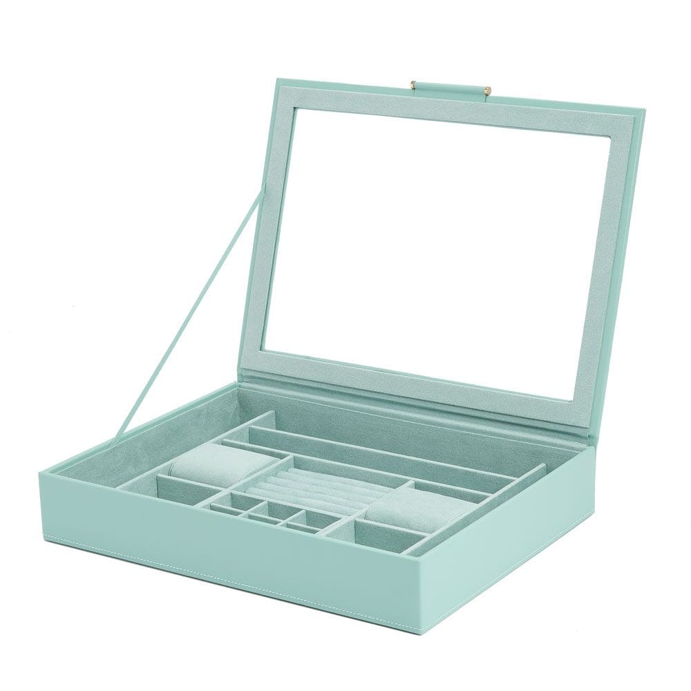 WOLF Sophia Jade Jewelry Box With Window 392430