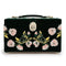 WOLF Zoe Medium Jewelry Box Forest Green Velvet Floral Embroidery 393112