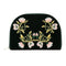 WOLF Zoe Travel Jewelry Portfolio Forest Green Velvet Floral Embroidery 393412