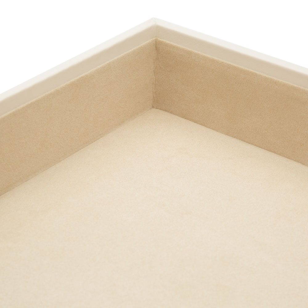 WOLF Vault 2" Deep Tray Ivory Leather Finish 435053