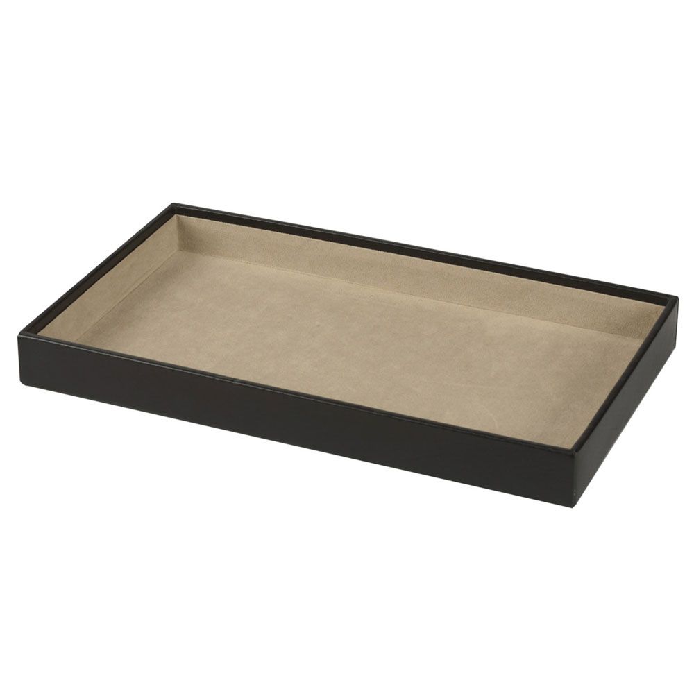 WOLF Vault 1.5" Standard Tray Black Leather 435102