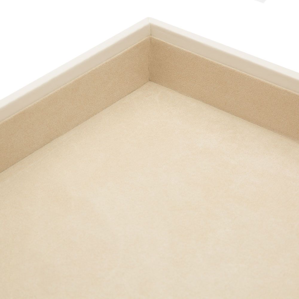 WOLF Vault 1.5" Standard Tray Ivory Leather 435153