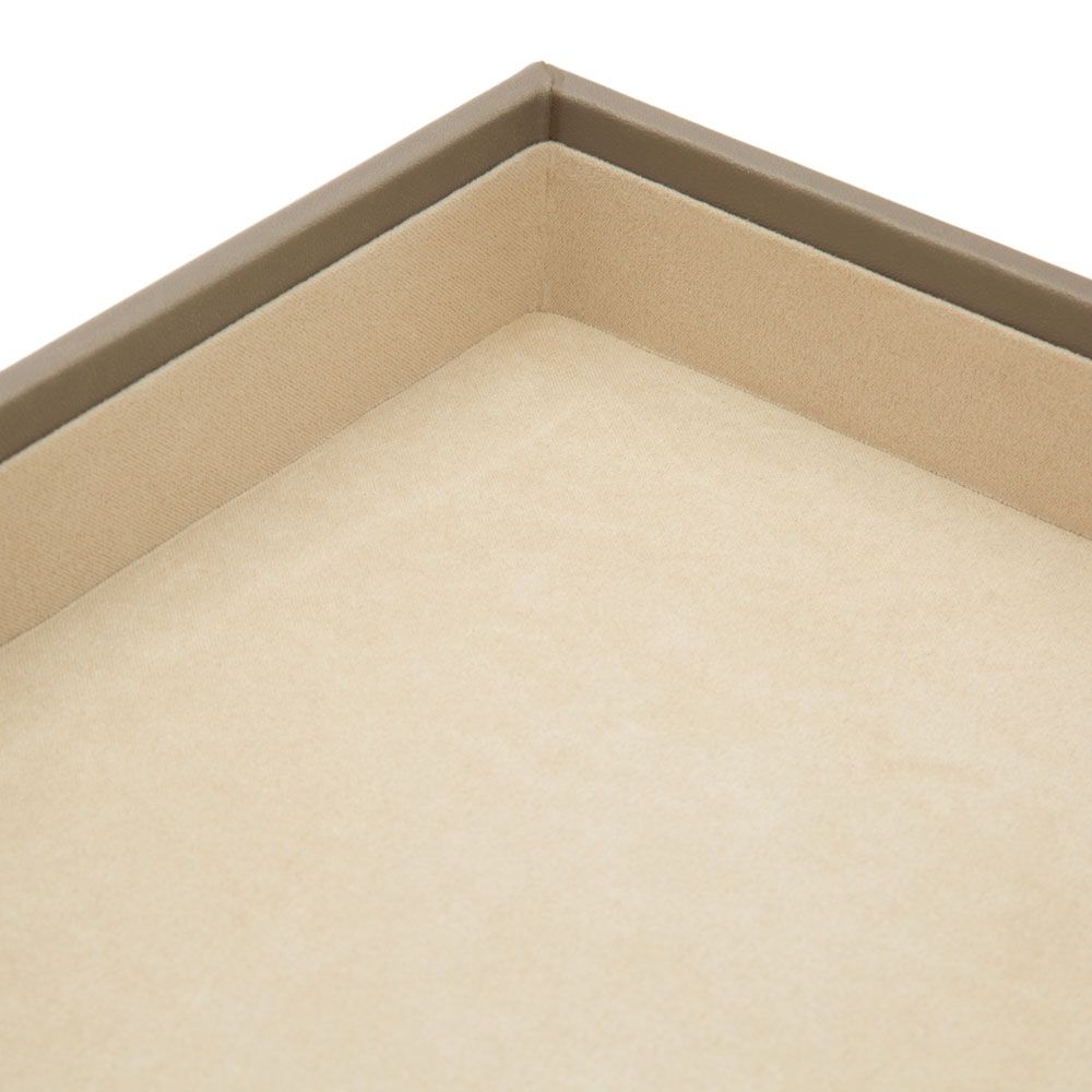 WOLF Vault 1.5" Standard Tray Grey Leather 435165