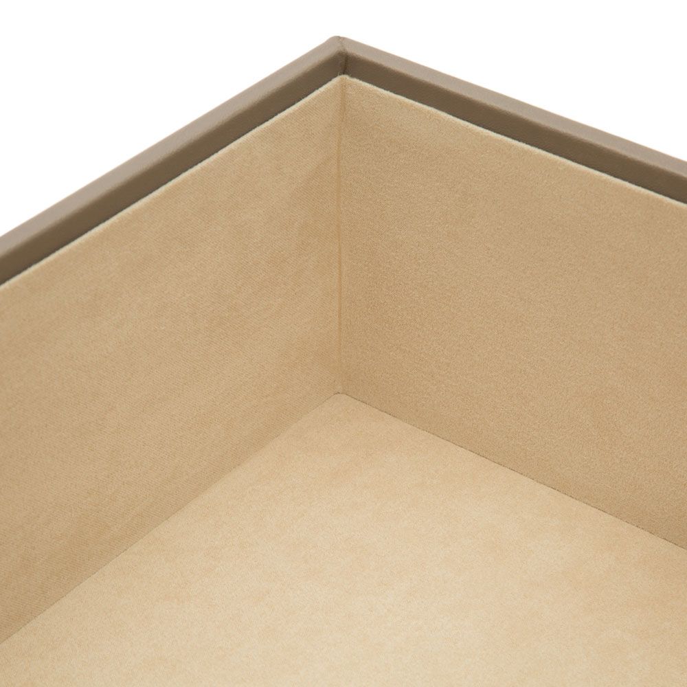 WOLF Vault 4" Deep Tray Grey Leather Finish 435265