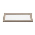 WOLF Vault Tray Glass Lid Grey Leather Finish 435365