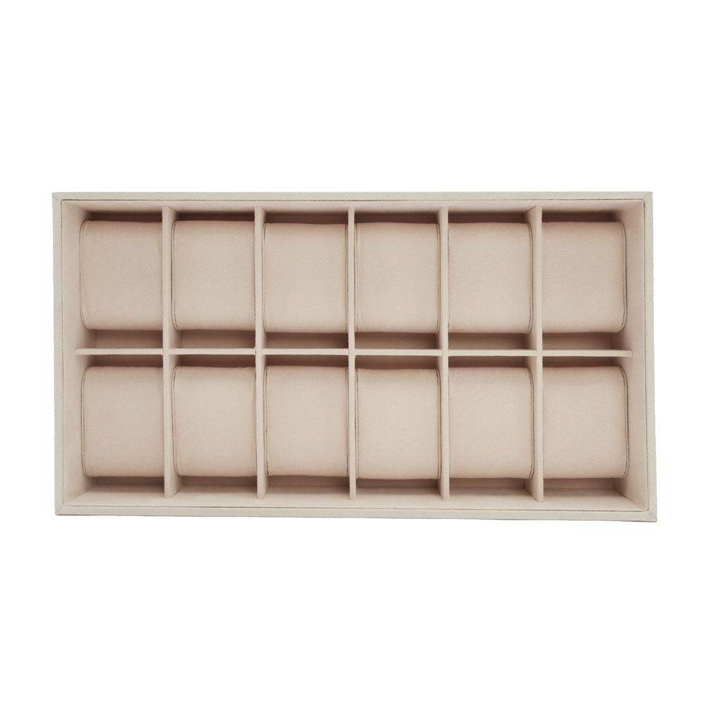 WOLF Vault 12pcs Watch Tray Insert Beige 436570