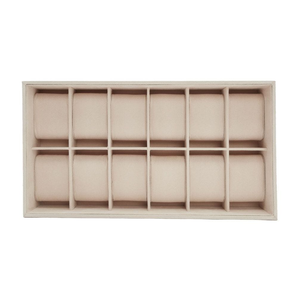WOLF Vault 12pcs Watch Tray Insert Beige 436570