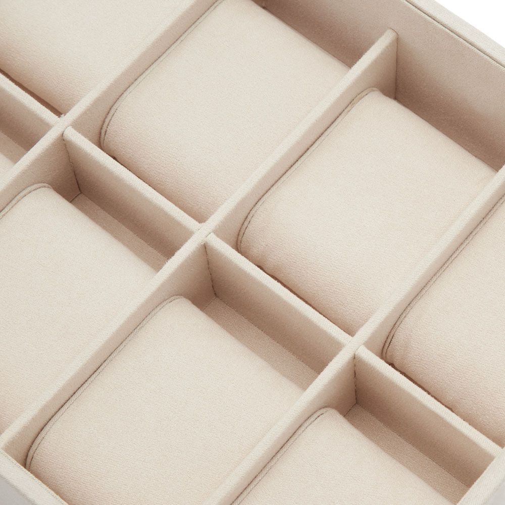 WOLF Vault 12pcs Watch Tray Insert Beige 436570