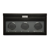 WOLF Viceroy Classic Triple Watch Winder with Storage Black 456302