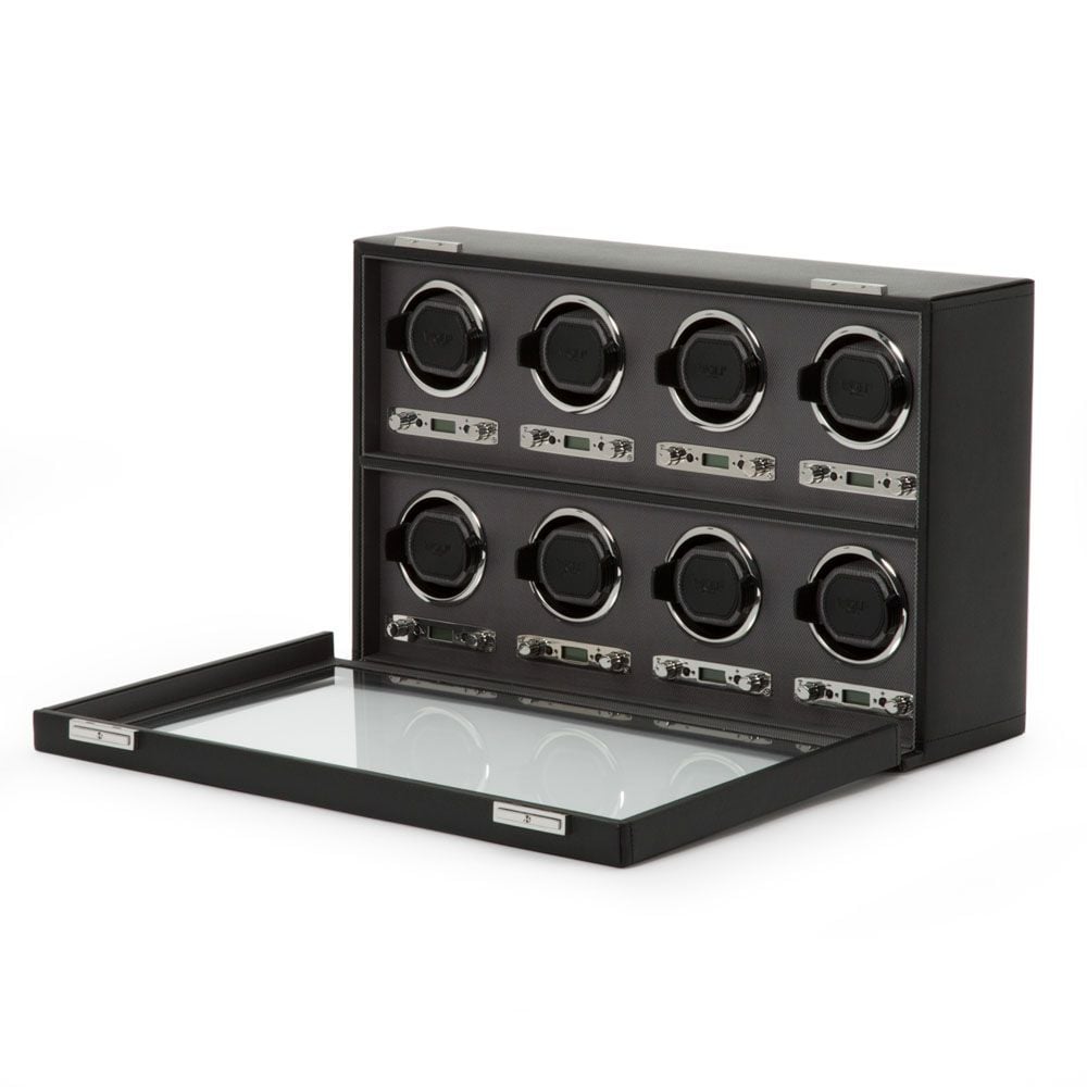 WOLF Viceroy Classic 8 Piece Watch Winder Black 456902