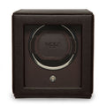 WOLF Cub Single Watch Winder with Cover Brown 461106