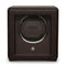 WOLF Cub Single Watch Winder with Cover Brown 461106