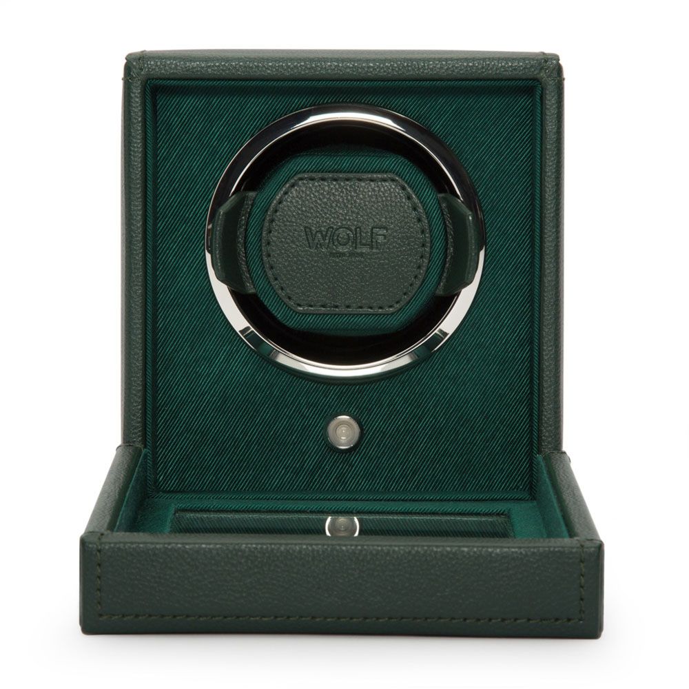 WOLF Cub Single Watch Winder with Cover Green 461141