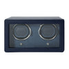 WOLF Cub Double Watch Winder With Cover Navy 461217