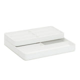 WOLF White Watch Valet with Strap Tray for Apple Watch 463001