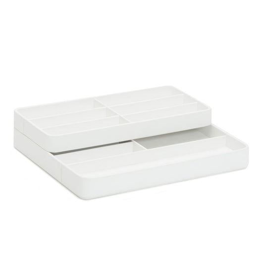 WOLF White Watch Valet with Strap Tray for Apple Watch 463001