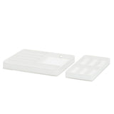 WOLF White Watch Valet with Strap Tray for Apple Watch 463001