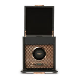 WOLF Axis Copper Metal Plated Single Watch Winder With Storage 469216