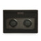 WOLF Axis Black Powder Coat Metal Plated Double Watch Winder With Storage 469303