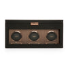 WOLF Axis Copper Metal Plated Triple Watch Winder With Storage 469416
