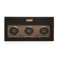 WOLF Axis Copper Metal Plated Triple Watch Winder With Storage 469416
