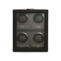 WOLF Axis Black Powder Coat Metal Plated 4 Piece Watch Winder 469503
