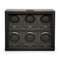 WOLF Axis Black Powder Coat Plated 6 Piece Watch Winder 469603