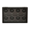 WOLF Axis Powder Coat Metal Plated 8 Piece Watch Winder 469703