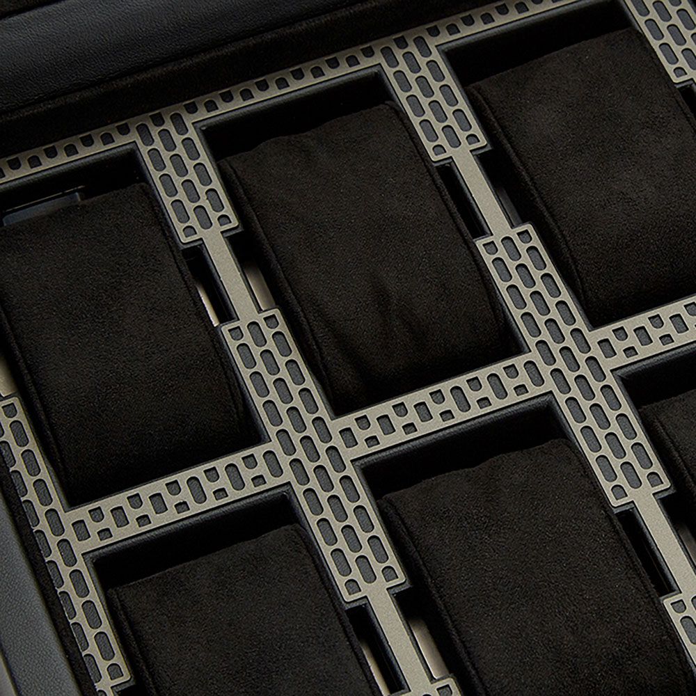 WOLF Axis 8 Piece Powder Coat Watch Box 488003