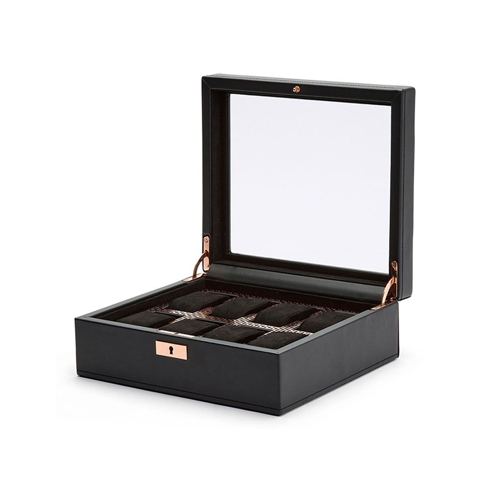 WOLF Axis 8 Piece Copper Watch Box 488016