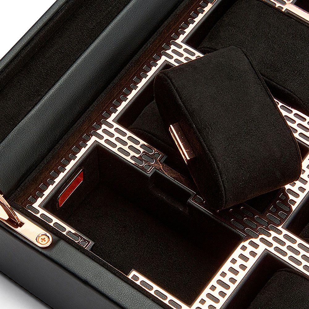 WOLF Axis 8 Piece Copper Watch Box 488016