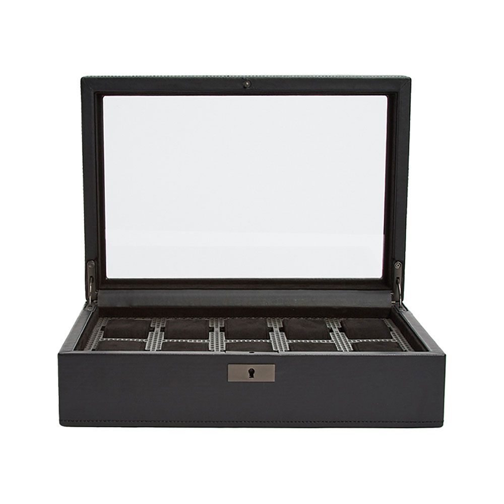 WOLF Axis 10 Piece Powder Coat Watch Box 488103