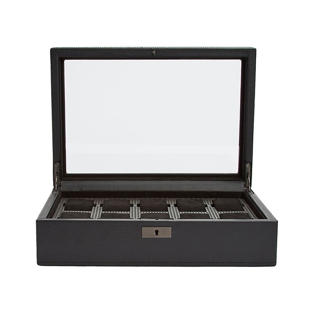 WOLF Axis 10 Piece Powder Coat Watch Box 488103