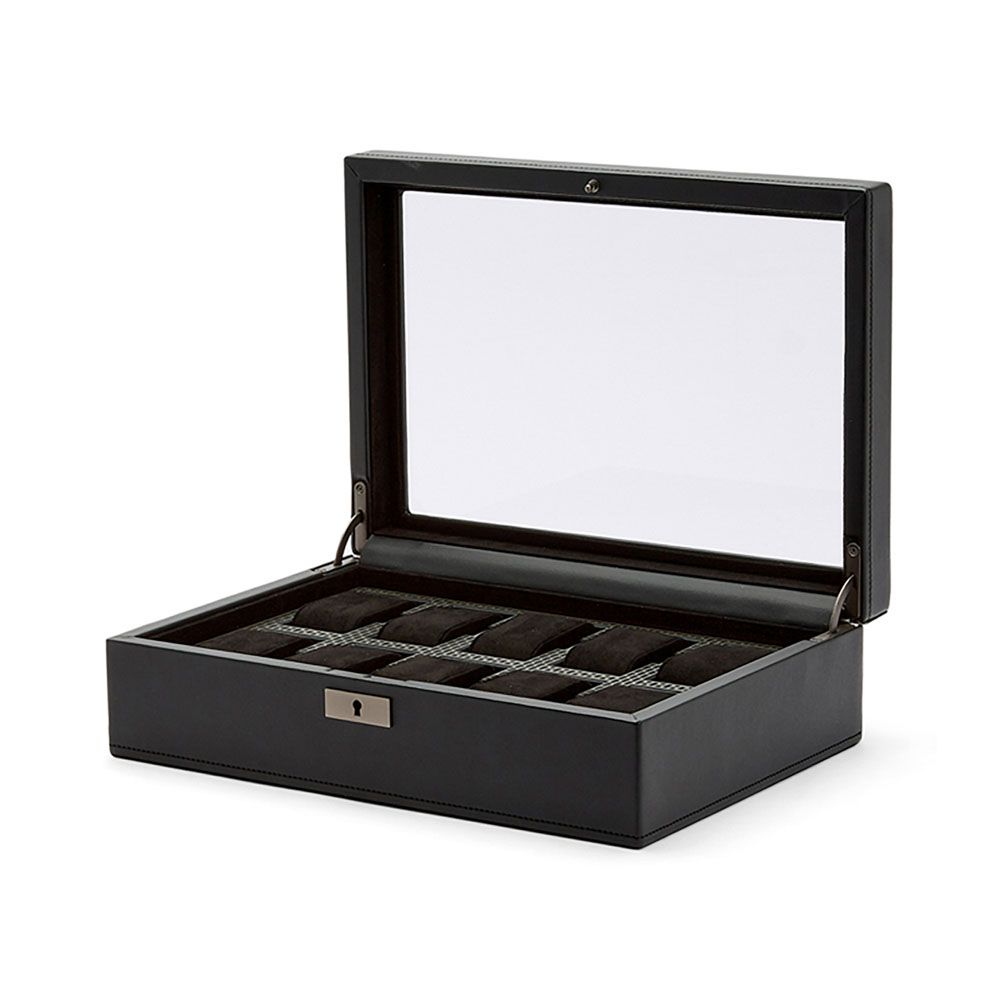 WOLF Axis 10 Piece Powder Coat Watch Box 488103