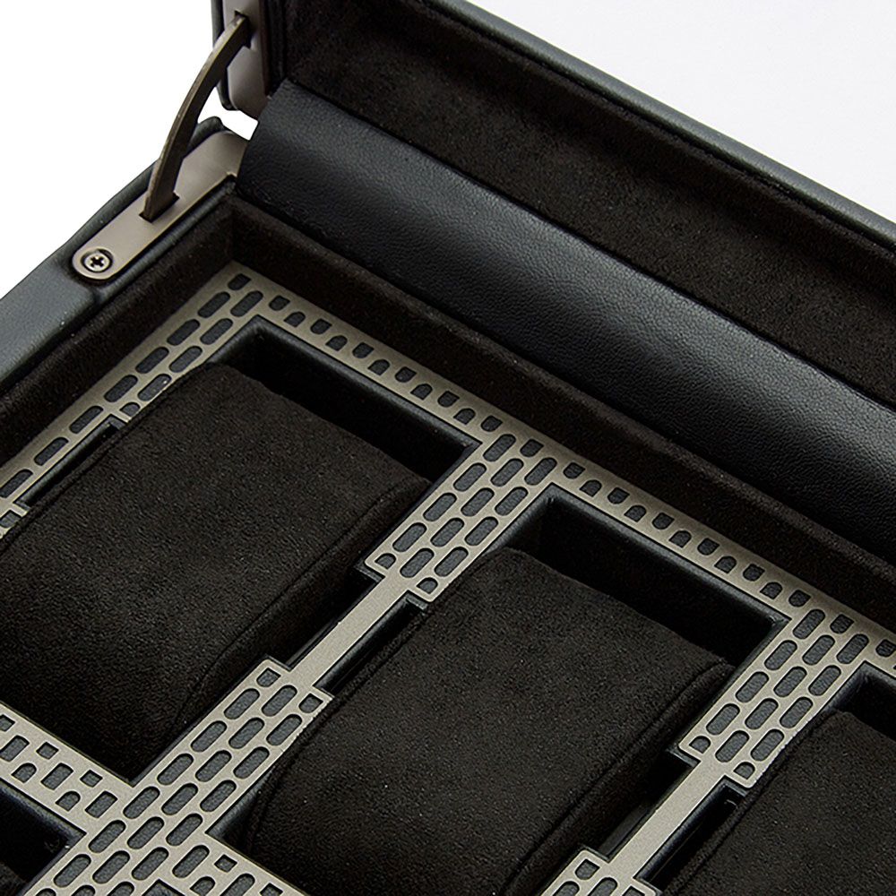 WOLF Axis 10 Piece Powder Coat Watch Box 488103