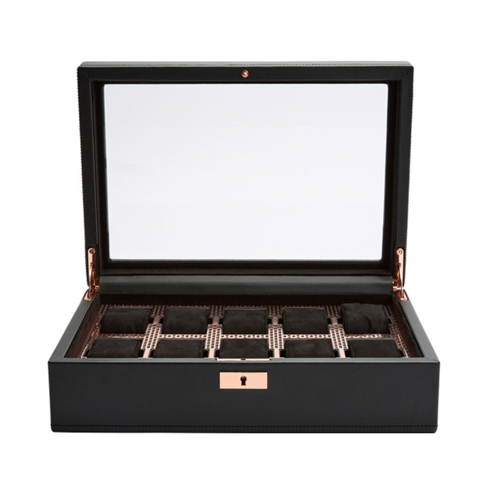 WOLF Axis 10 Piece Copper Watch Box 488116