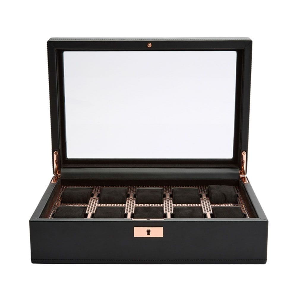 WOLF Axis 10 Piece Copper Watch Box 488116