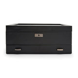 WOLF Axis 10 Piece Powder Coat Watch Box With Drawer 488203