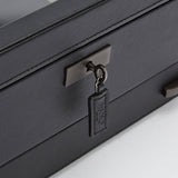 WOLF Axis 10 Piece Powder Coat Watch Box With Drawer 488203