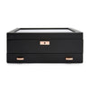 WOLF Axis 10 Piece Copper Watch Box With Drawer 488216