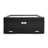 WOLF Axis 10 Piece Copper Watch Box With Drawer 488216