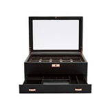WOLF Axis 10 Piece Copper Watch Box With Drawer 488216