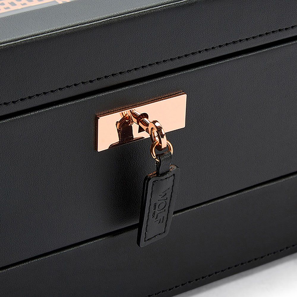 WOLF Axis 10 Piece Copper Watch Box With Drawer 488216
