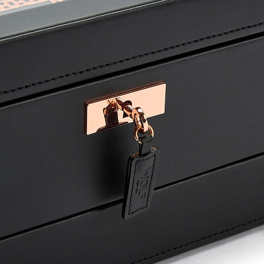 WOLF Axis 10 Piece Copper Watch Box With Drawer 488216
