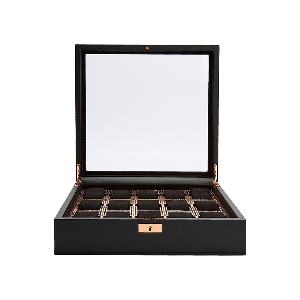 WOLF Axis 15 Piece Copper Watch Box 488316